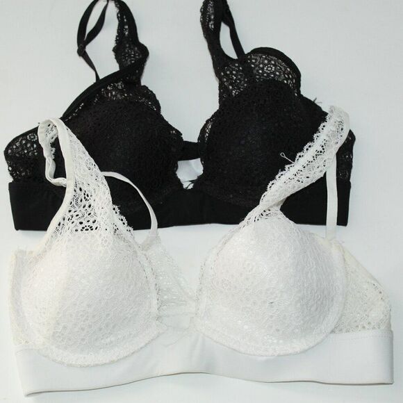 No Boundaries Other - Set of 2 No Boundaries Lace Overlay Bras Size 34B